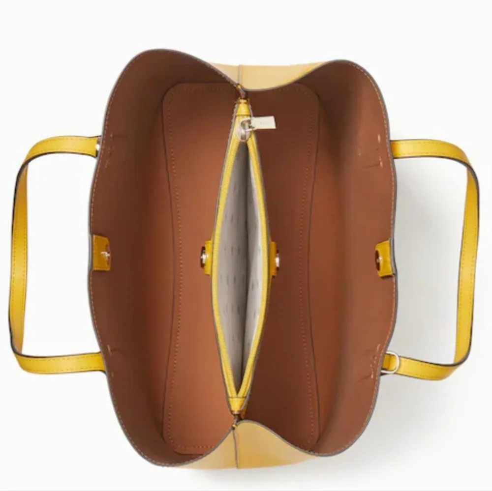 Kate Spade NWT Harper Satchel in Sunflower Field - Picture 3 of 10